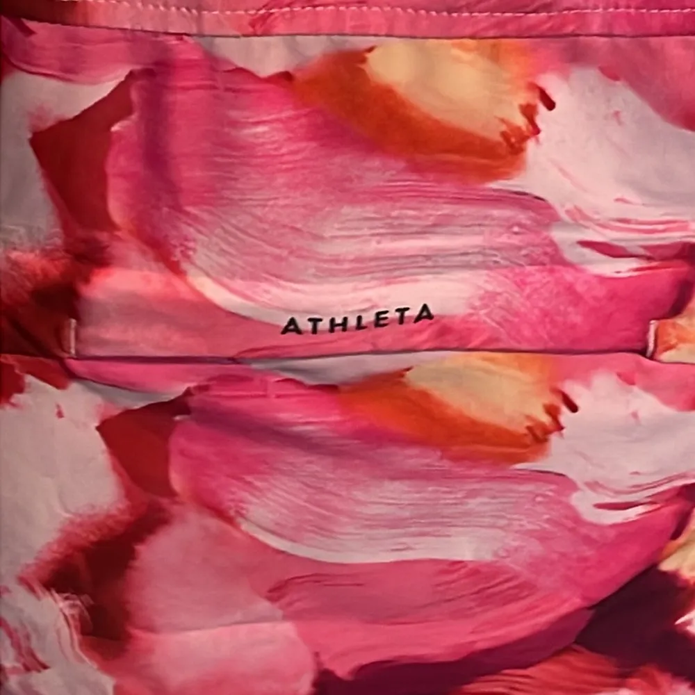 Athleta jacket woman’s pink watercolor zip out wear New Sz XS - Image 5