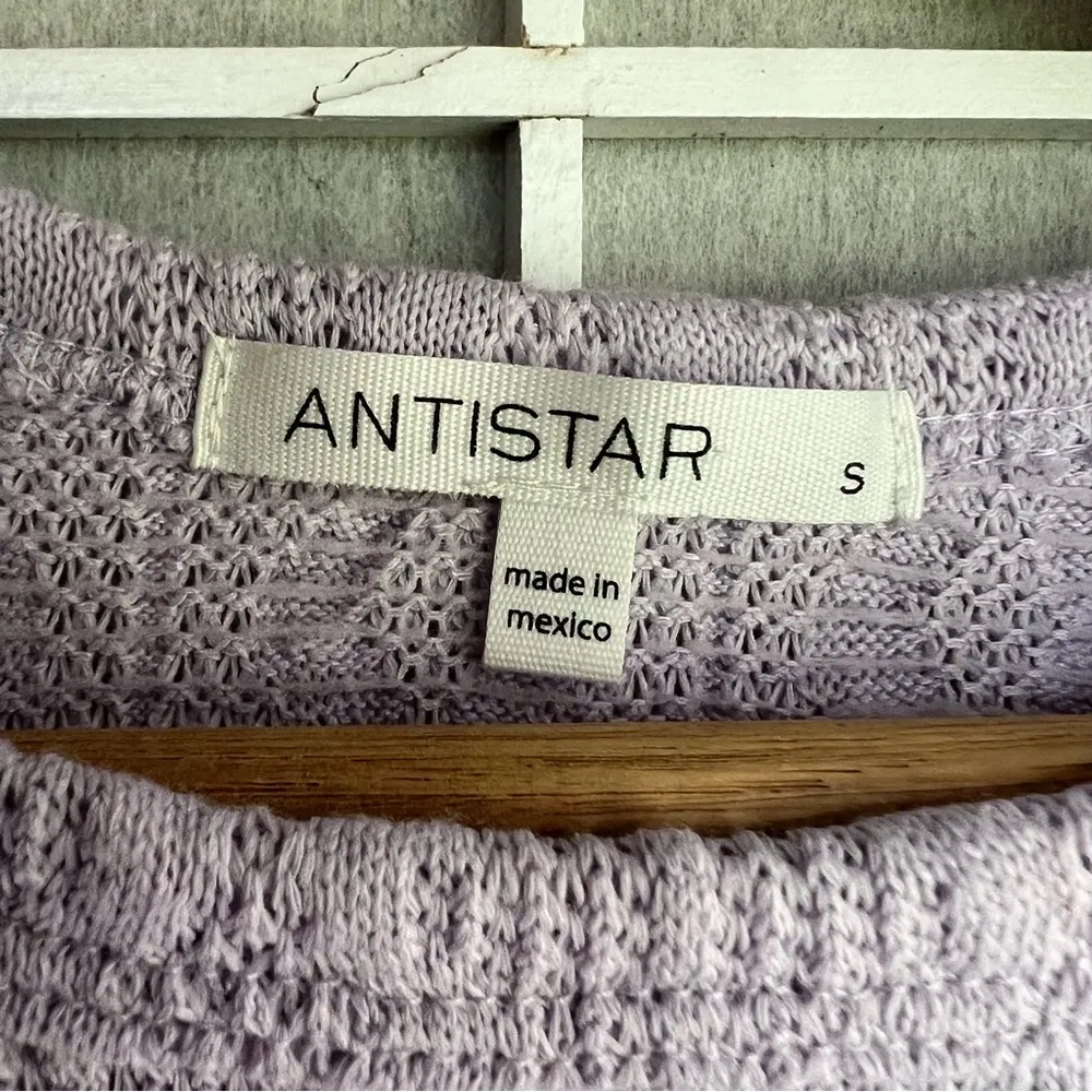 Antistar Crop knit sweater lavender size small - Image 3