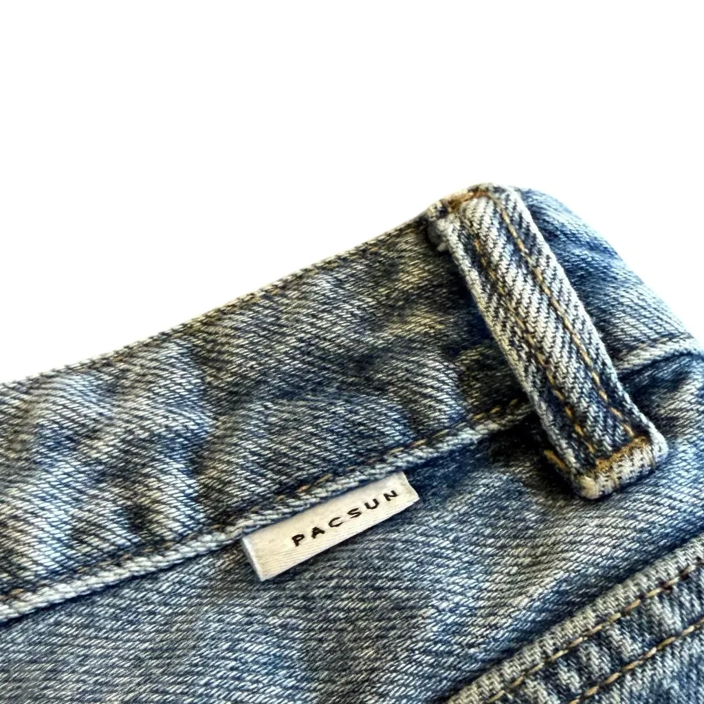 Pacsun 90's Boyfriend Denim Jean Shorts Light Cutoff Distressed Size 28 Women's - Image 9