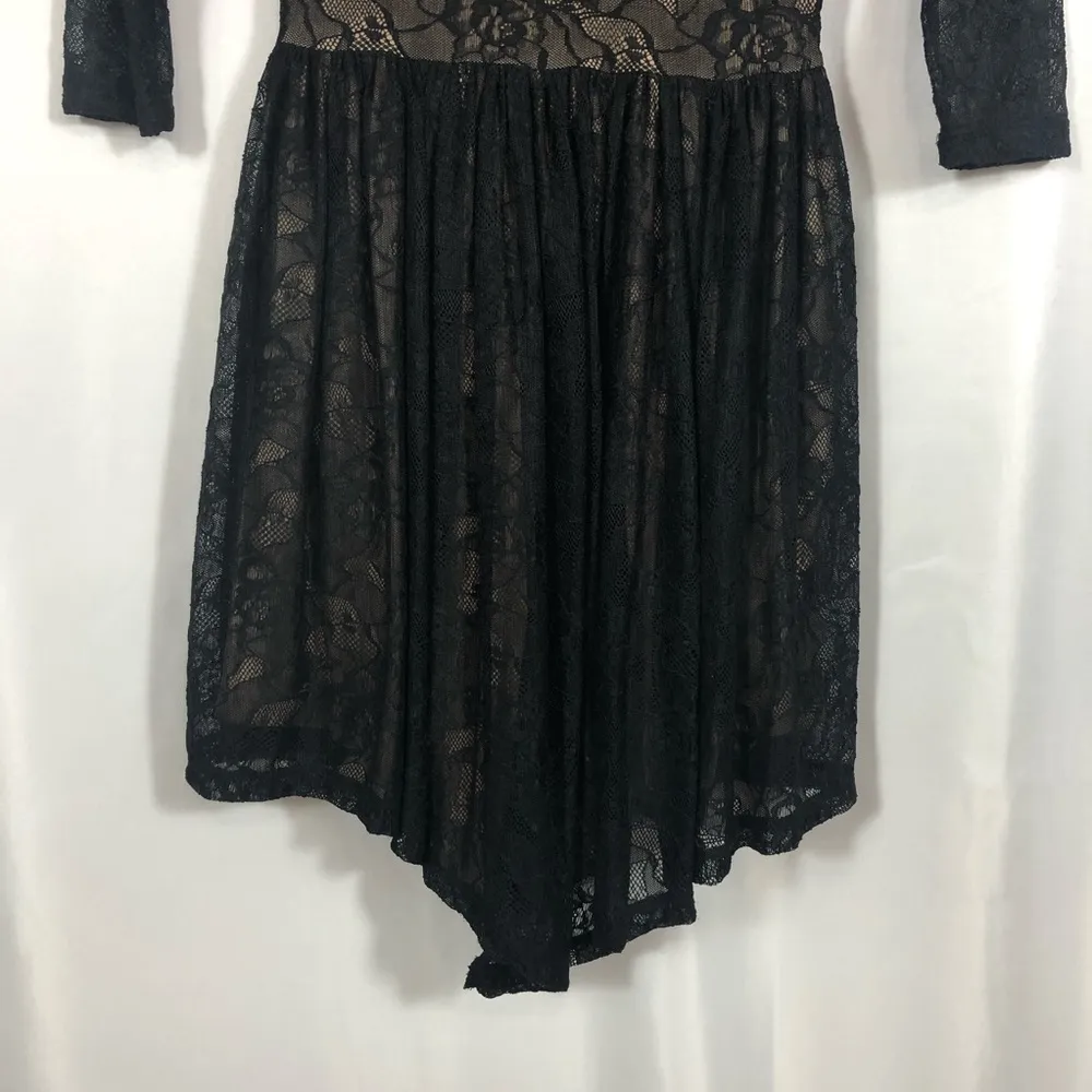 Lovers + Friends Senorita Lace Mini Dress: Black - Image 8