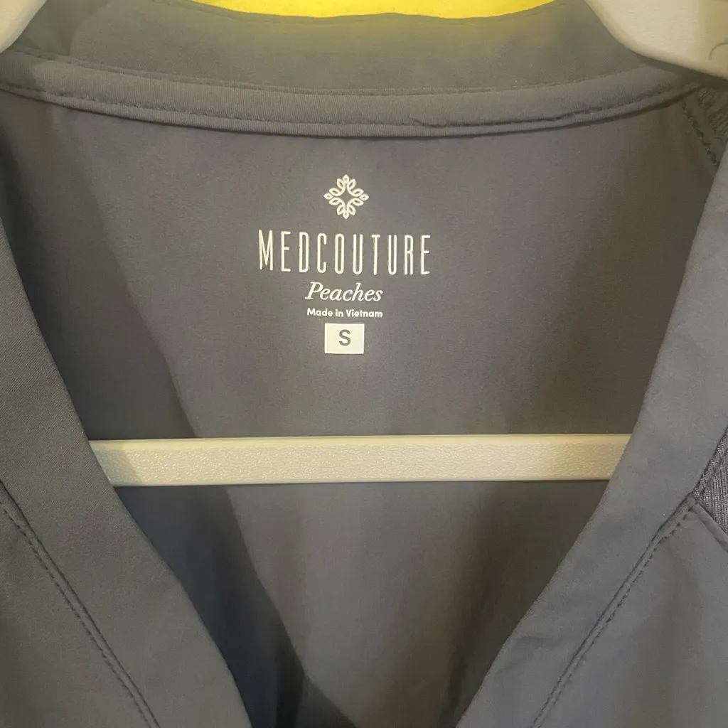Med Couture Charcoal Scrub Top Gray - Image 3