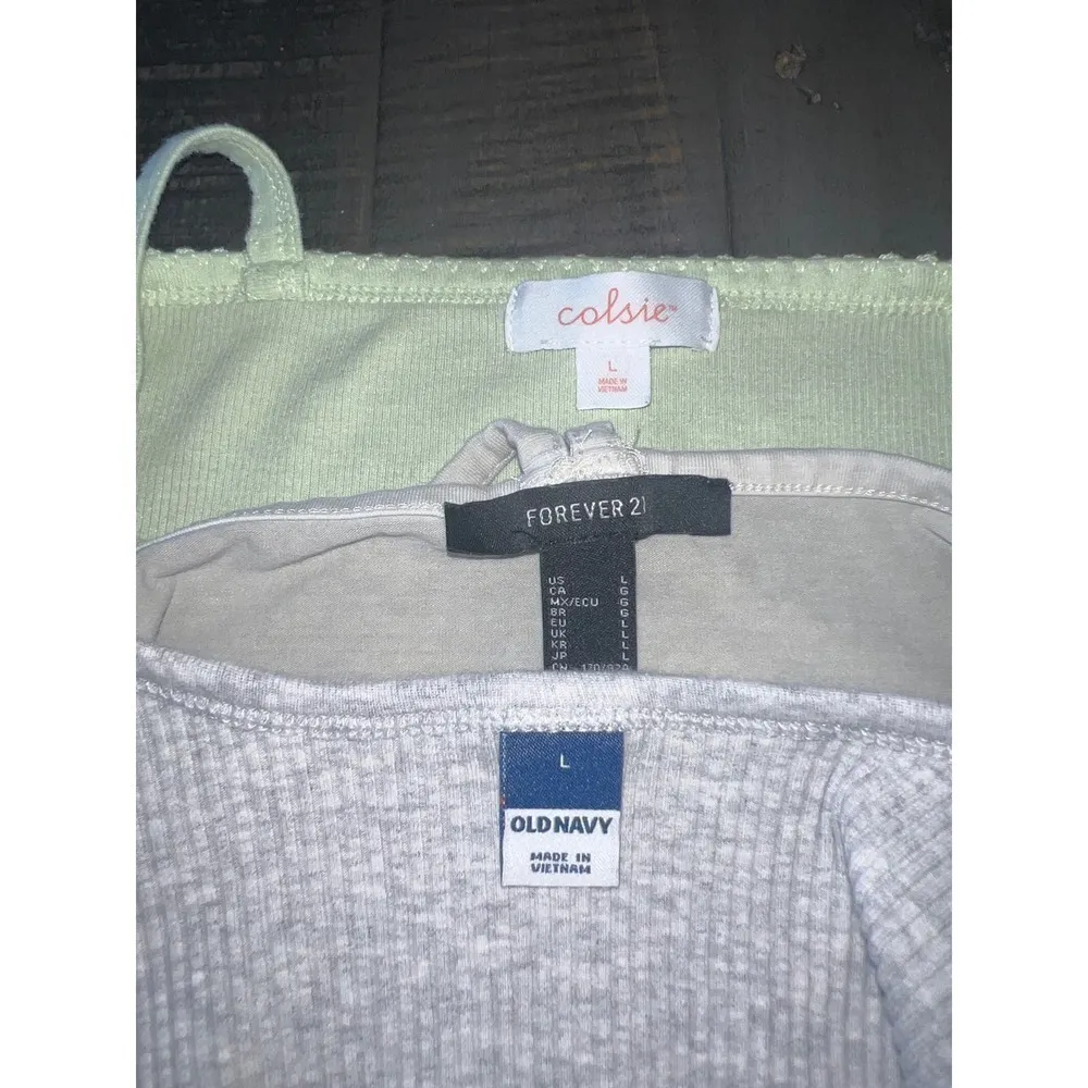 Crop Tank Top Lot- 3 Total- Size Large Colsie F21 & Old‎ Navy - Image 5