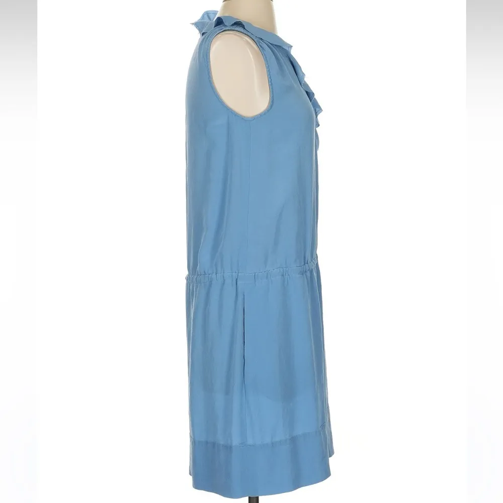 Banana Republic Carolina Light Blue 100% Silk Sleeveless Dress Size 4 Small S - Image 2