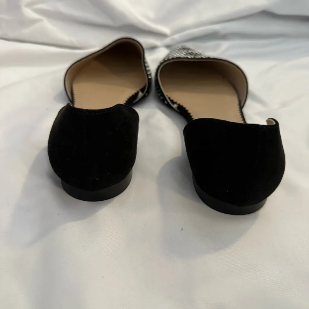 NWOT Isaac Mizrahi D'Orsay Faux Suede Studded Pointed-toe Flat - Image 2