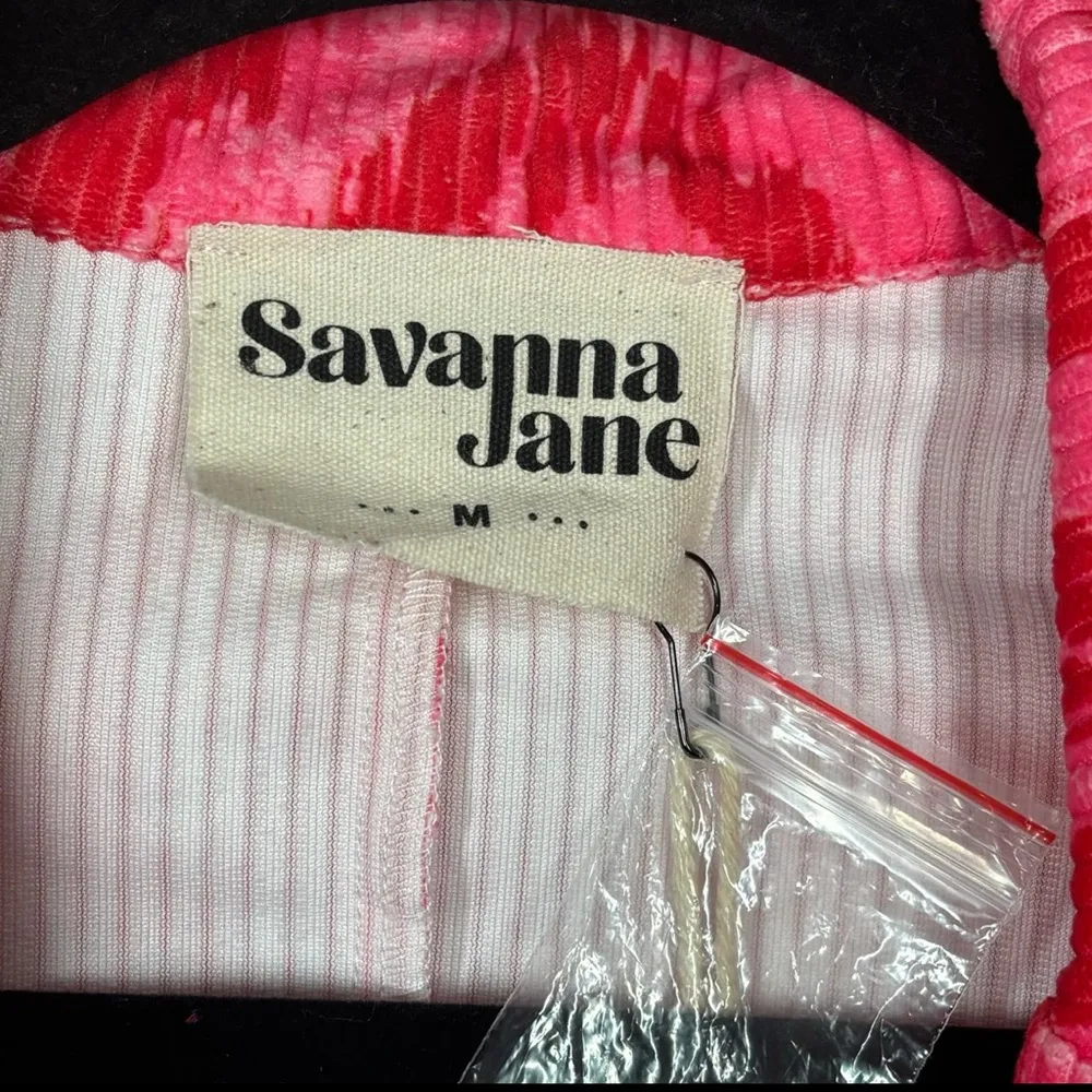 New Savanna Jane Pink Aztec Corduroy Jacket Size Medium - Image 7