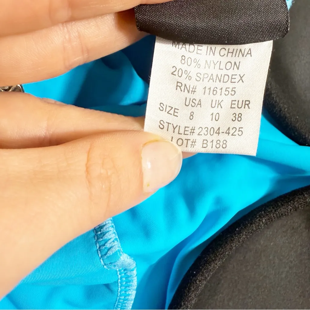 Shore‎ Shapes Swimwear Swim Dress size 8 Blue - Image 4