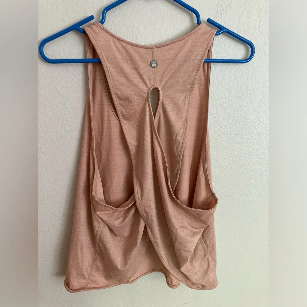 PrAna Women’s Florette Tank Top Size Medium Light Pink - Image 4