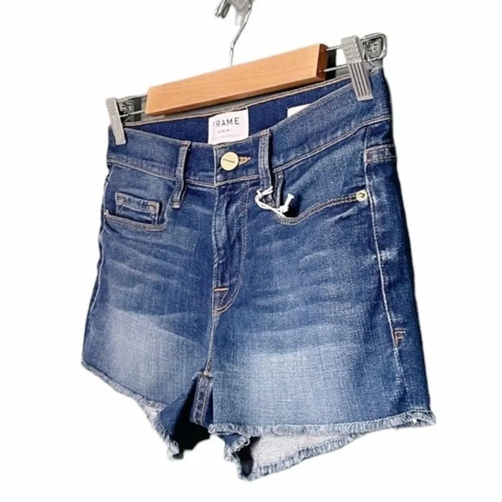 NWT Frame Denim Le Cutoff Jean Shorts Williams Distressed Wash Size 24 | 00 NEW - Image 5