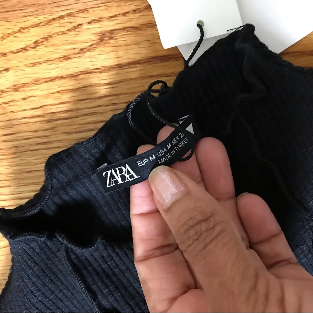 Zara Black Mock-Neck Mini Dress NWT - Image 5