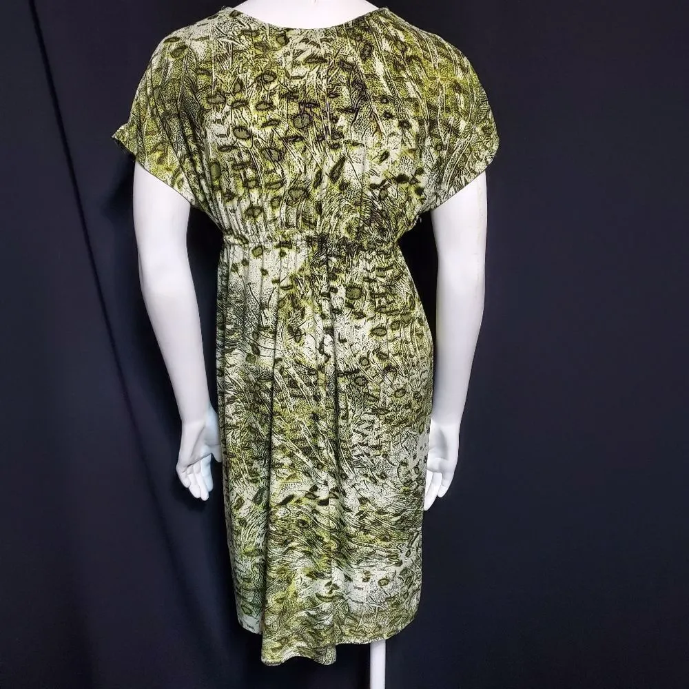 Green Patterned Dress  - Image 4