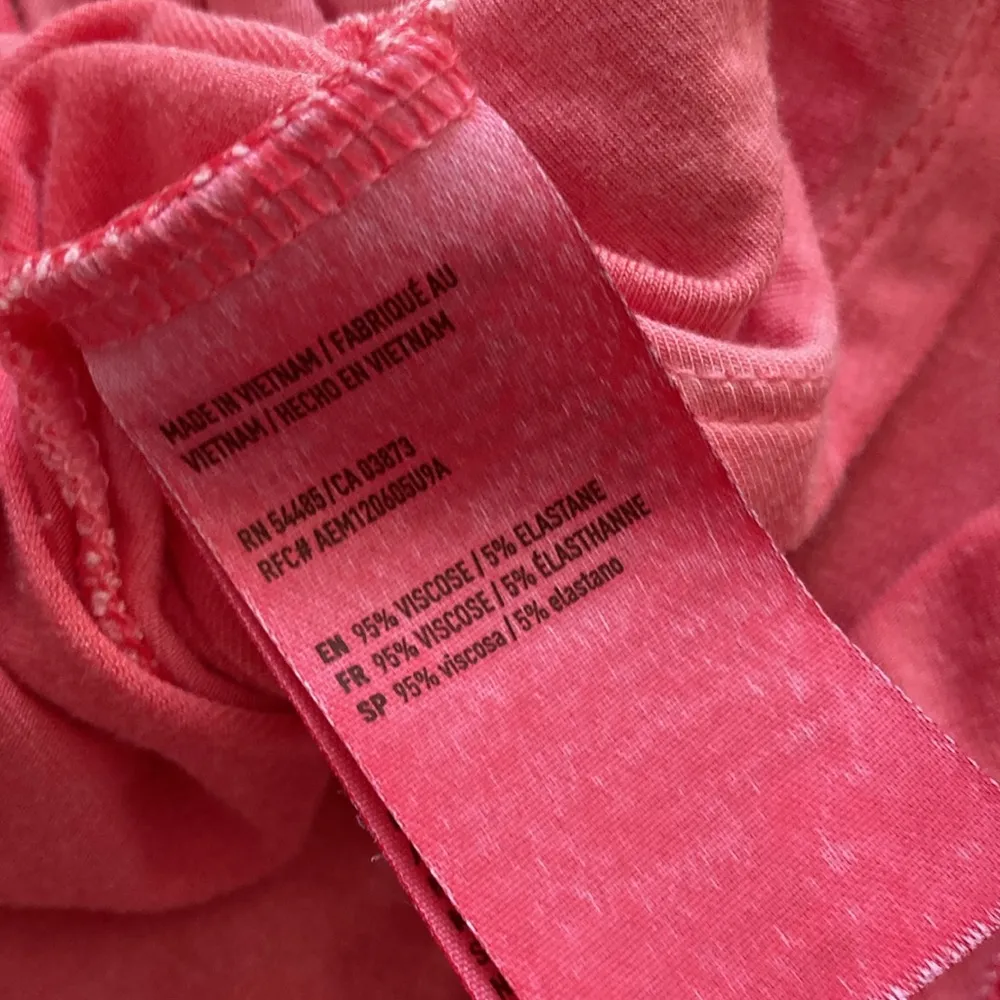 American Eagle Favorite Tank Top Casual Shirt Coral Tie Dye Style Small Soft EUC - Image 6