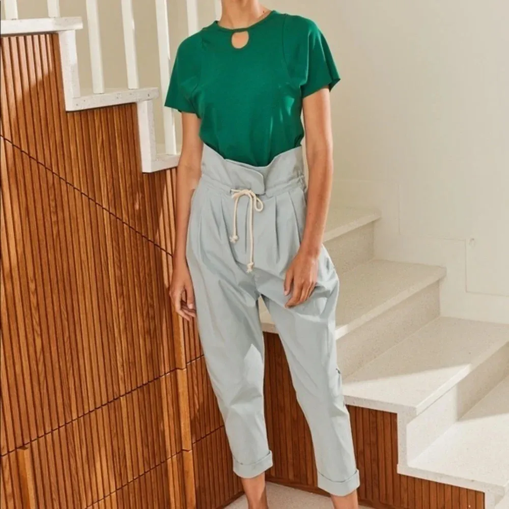 JULLIETT Orange‎ High Waist Pleated Pants Size Small Orange - Image 3