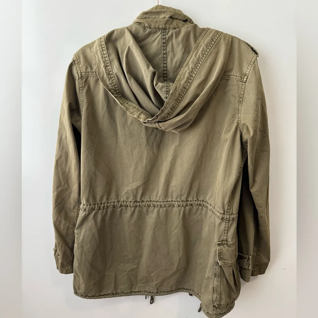 Aritzia Talula‎ Trooper Utility Hooded Military Jacket Small - Image 9
