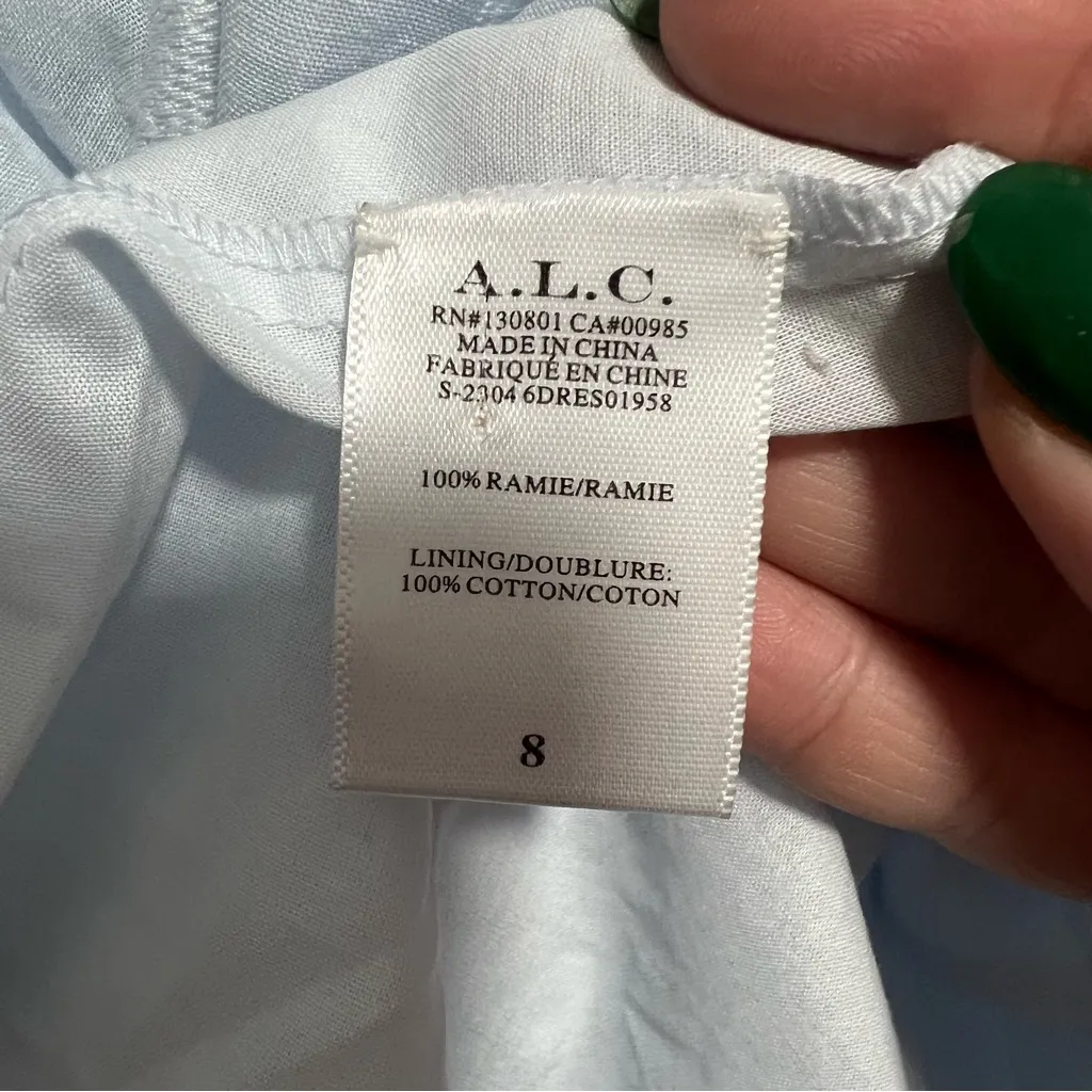 NEW NWT A.L.C. Irene Cutout Dress In Ice Water Blue - Image 18