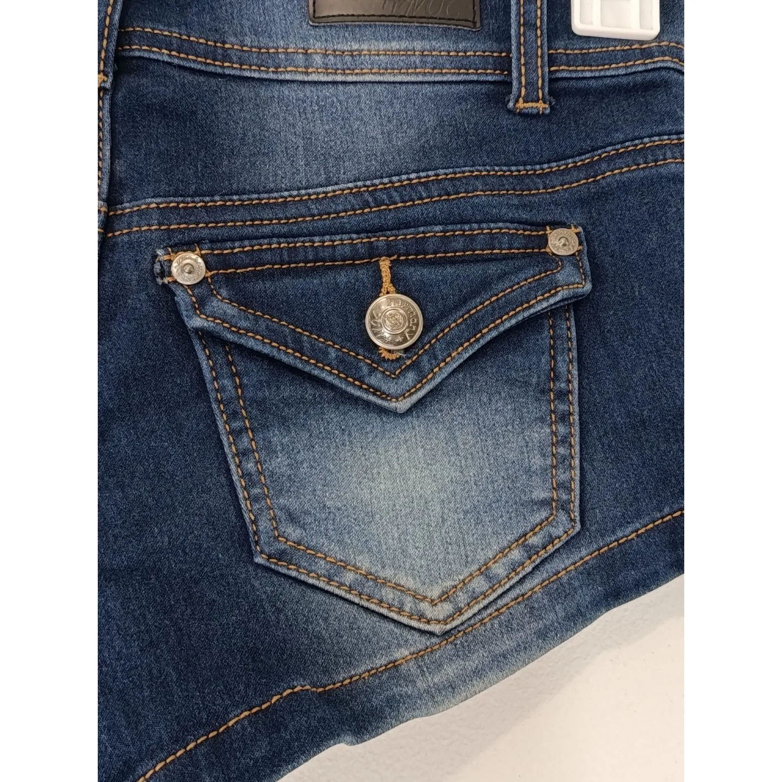 Harmony + Havoc Women’s Jeans Shorts Blue Stretch Size 0 - Image 9