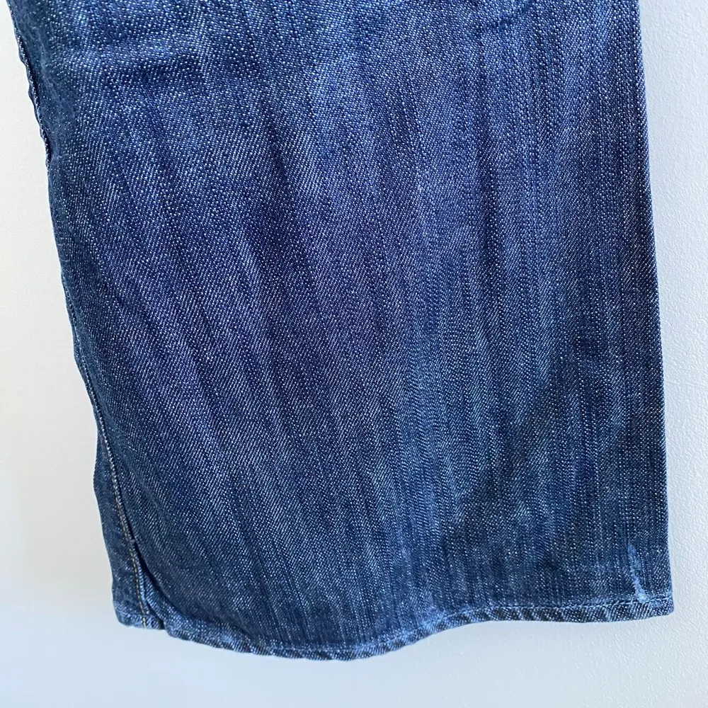Gap 1969 Blue Dark Wash Stretch Flare Jeans Size 18 Long - Image 10