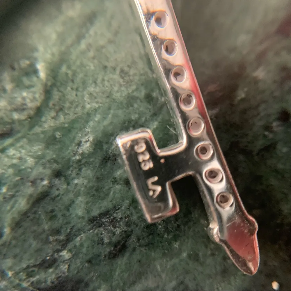 925 LA Key Pendant Necklace Cubic Zirconia Sterling Silver 24” - Image 6