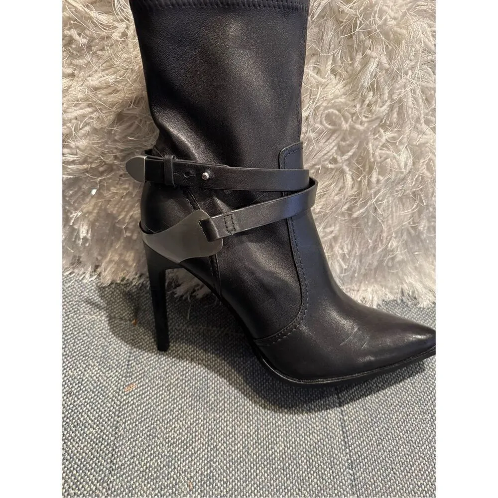 Reiss Hayworth Stiletto High bootie black size 38/ 7.5 new with box - Image 8