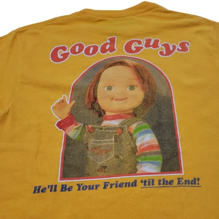 Chucky Shirt Size Small Good Guys He'll Be Your Friend 'Til The End! Graphic Tee By Unisex - Image 6