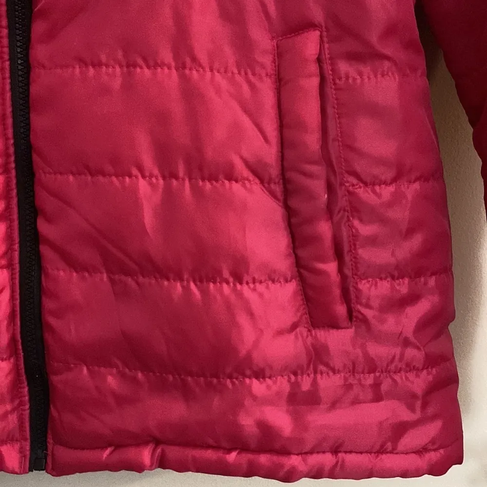 Reebok women’s pink quilted full zip puffer jacket size XL - Image 4