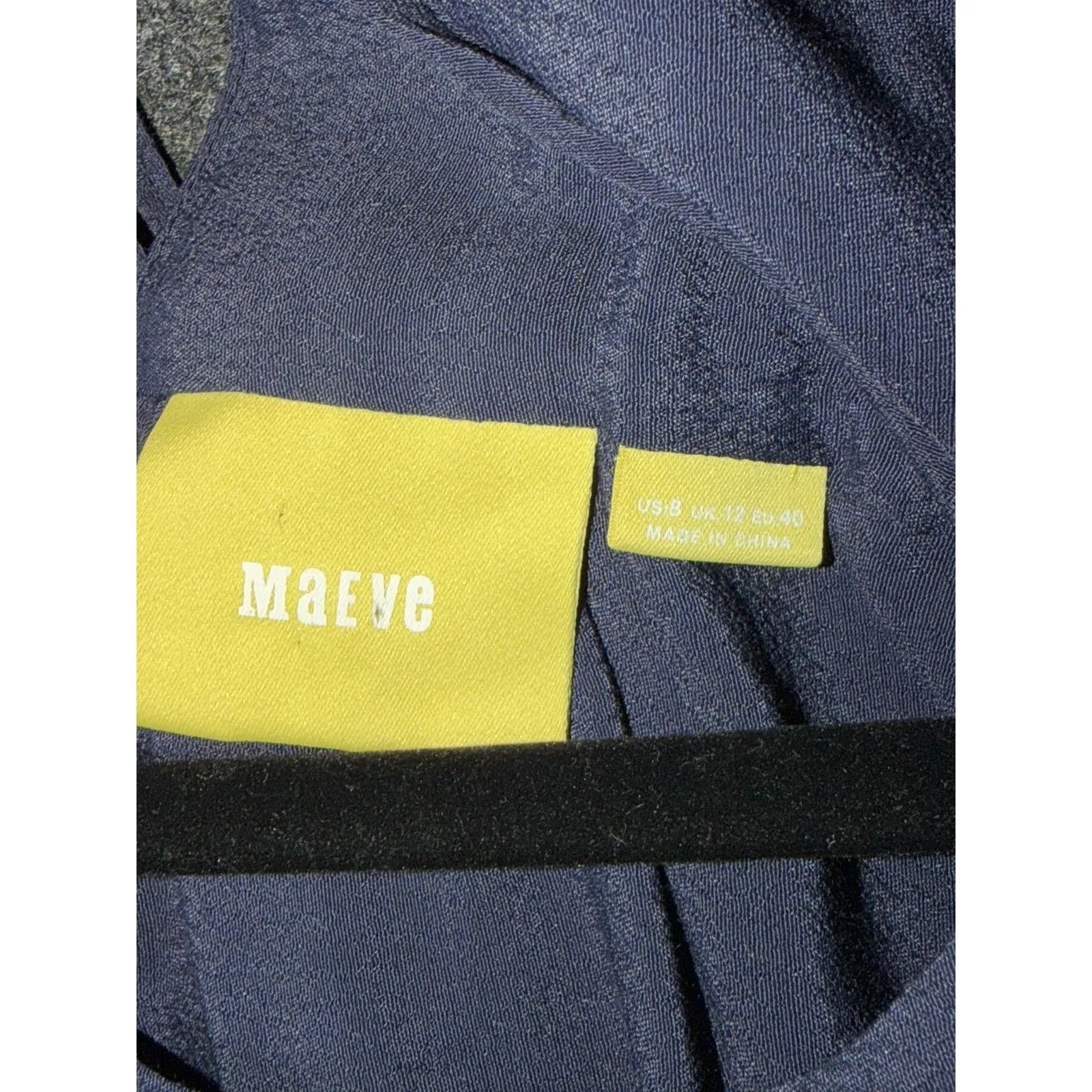 Anthropologie Maeve Maeve Cold Shoulder Black Ruffle Blouse Top M US 8 - Image 6