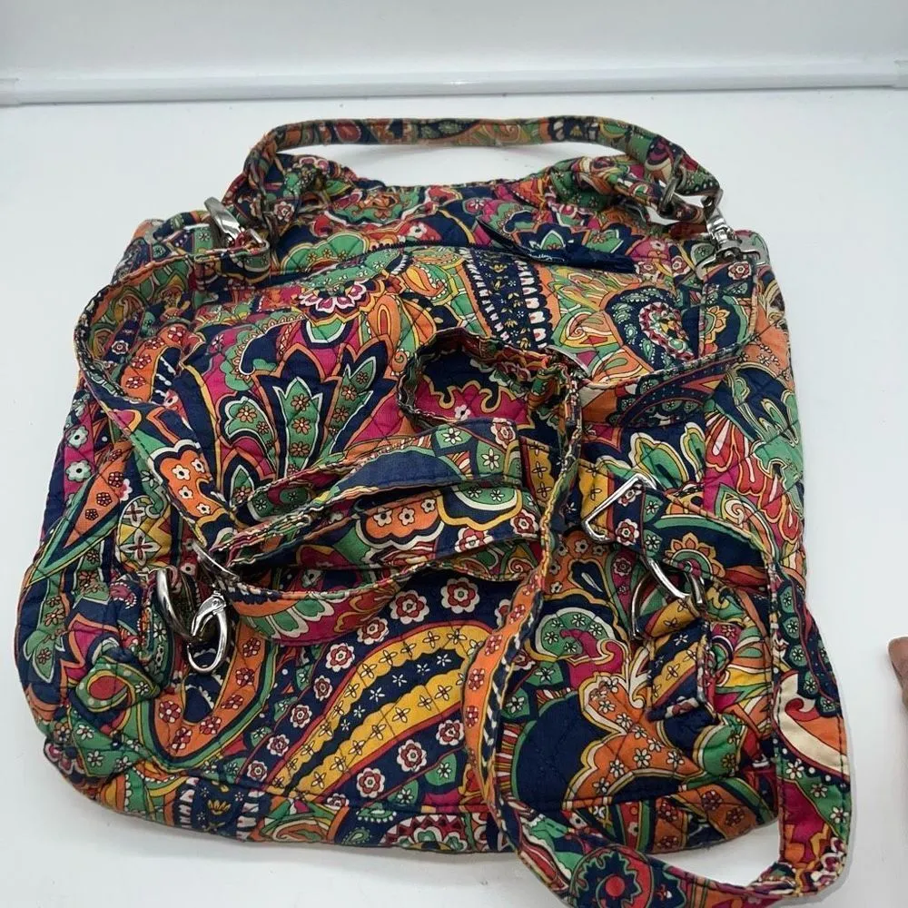 Vera Bradley Hipster Paisley Backpack **SEE PICS**‎ - Image 3