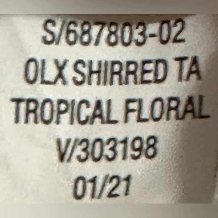 Old Navy Triangle Banded Tropical Floral Bikini Top Women's Sz Small - Image 11