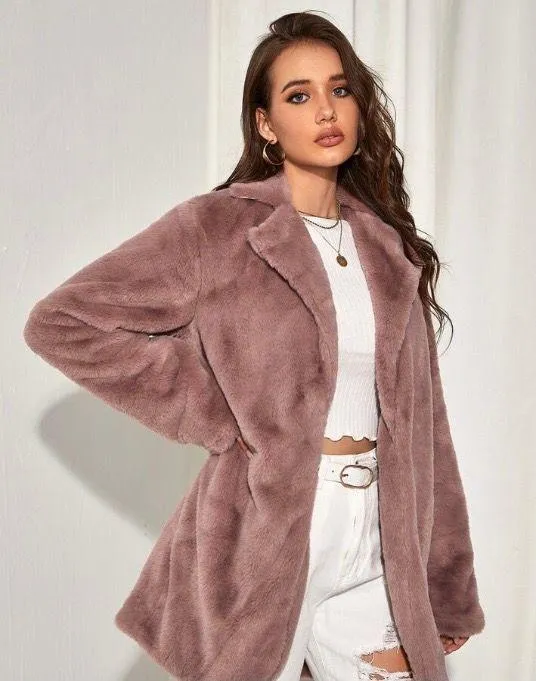 SheIn Fuzzy Coat - Image 2