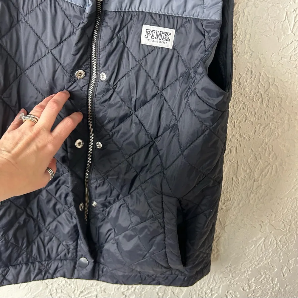 VS PINK | Quilted Puffer Vest Jacket Size M - Image 8