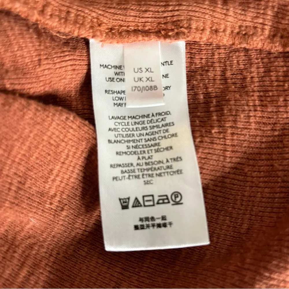 PILCRO Anthropologie Diana Pullover Knit Top Ruffle Detail Rounded Hem Size XL - Image 8