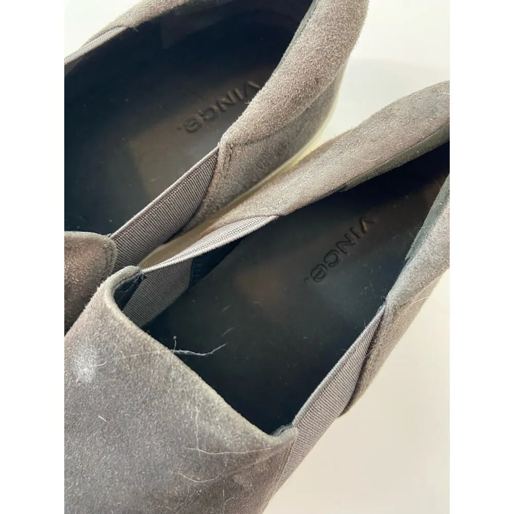 Vince. Warren Steel Suede Gray Slip-on platform size 8 - Image 3