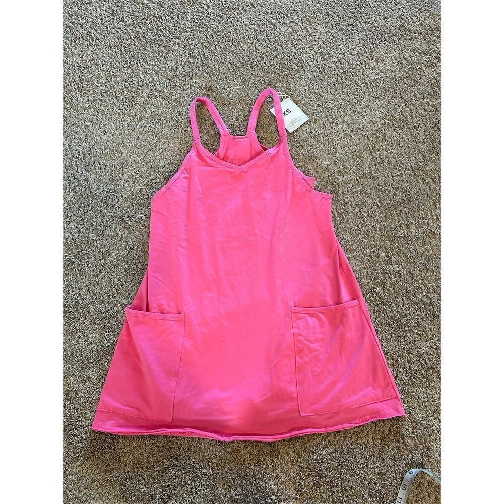 Women's XS Multicolor Sleeveless Mini Dress w/ Built - Image 3