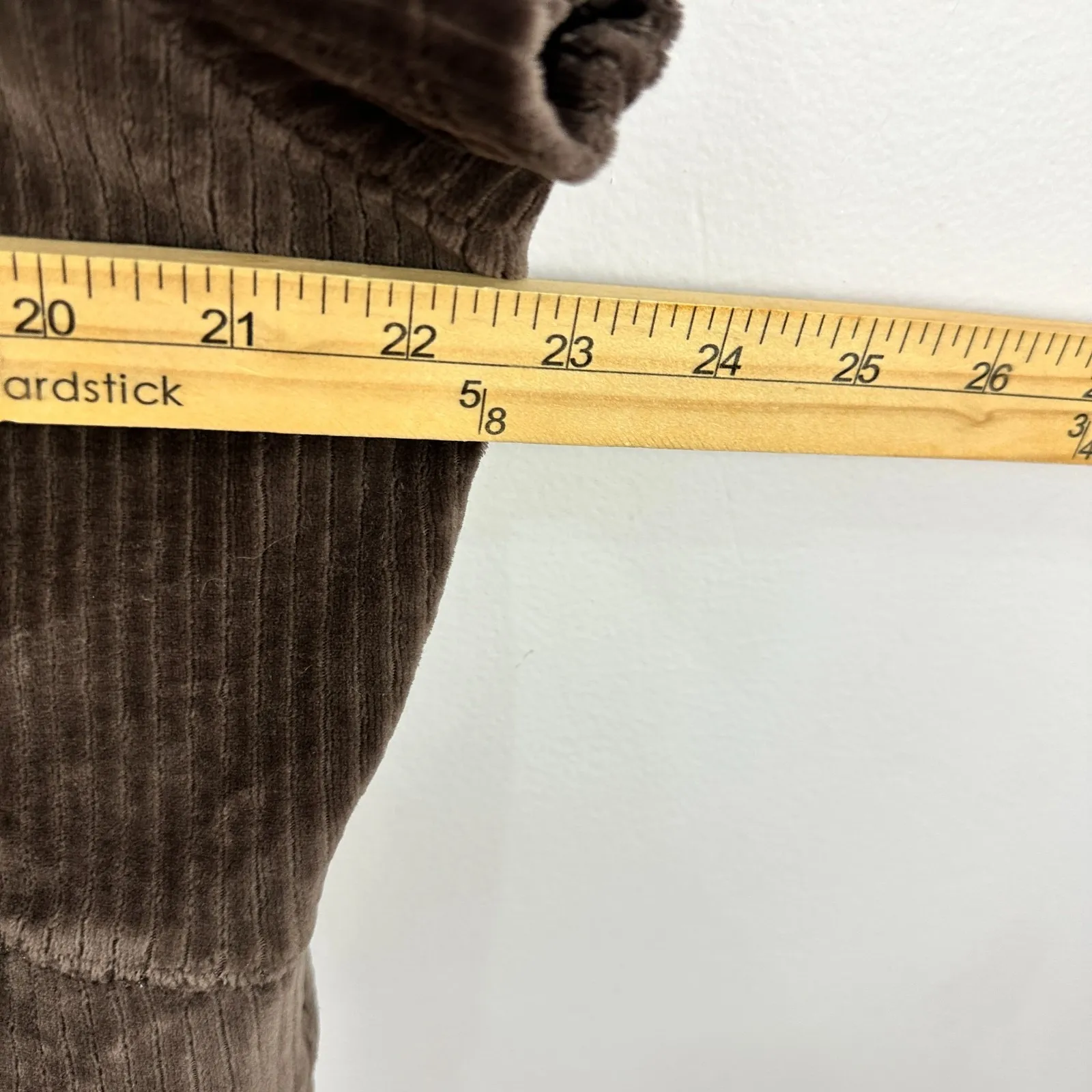 Old Navy Velour Ribbed Crop Top XXL Brown Plush Y2K Grunge Streetwear Festival - Image 6