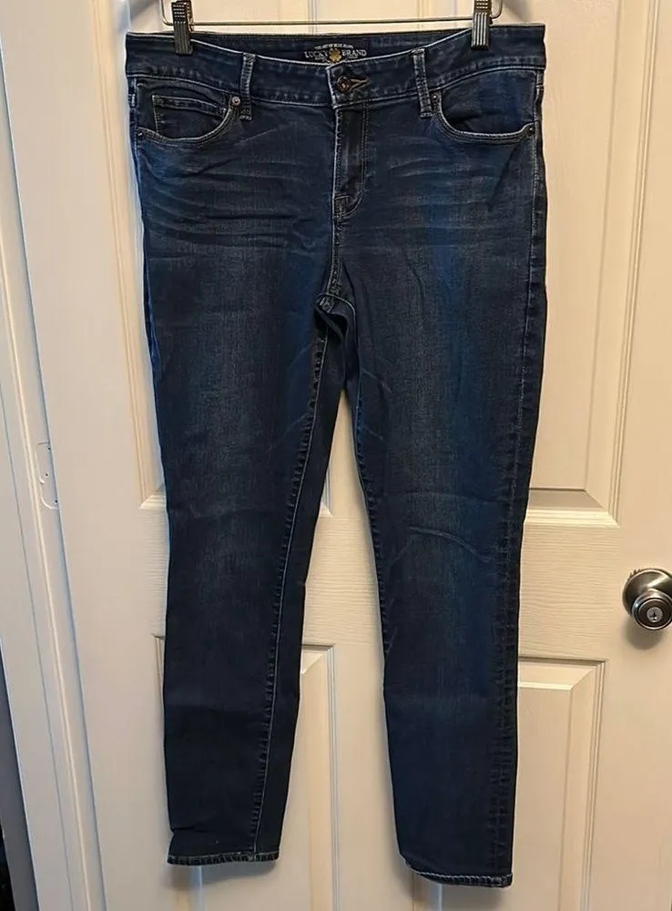 Lucky Brand Blue “Lolita” Skinny Long Jeans with Stretch - Image 2