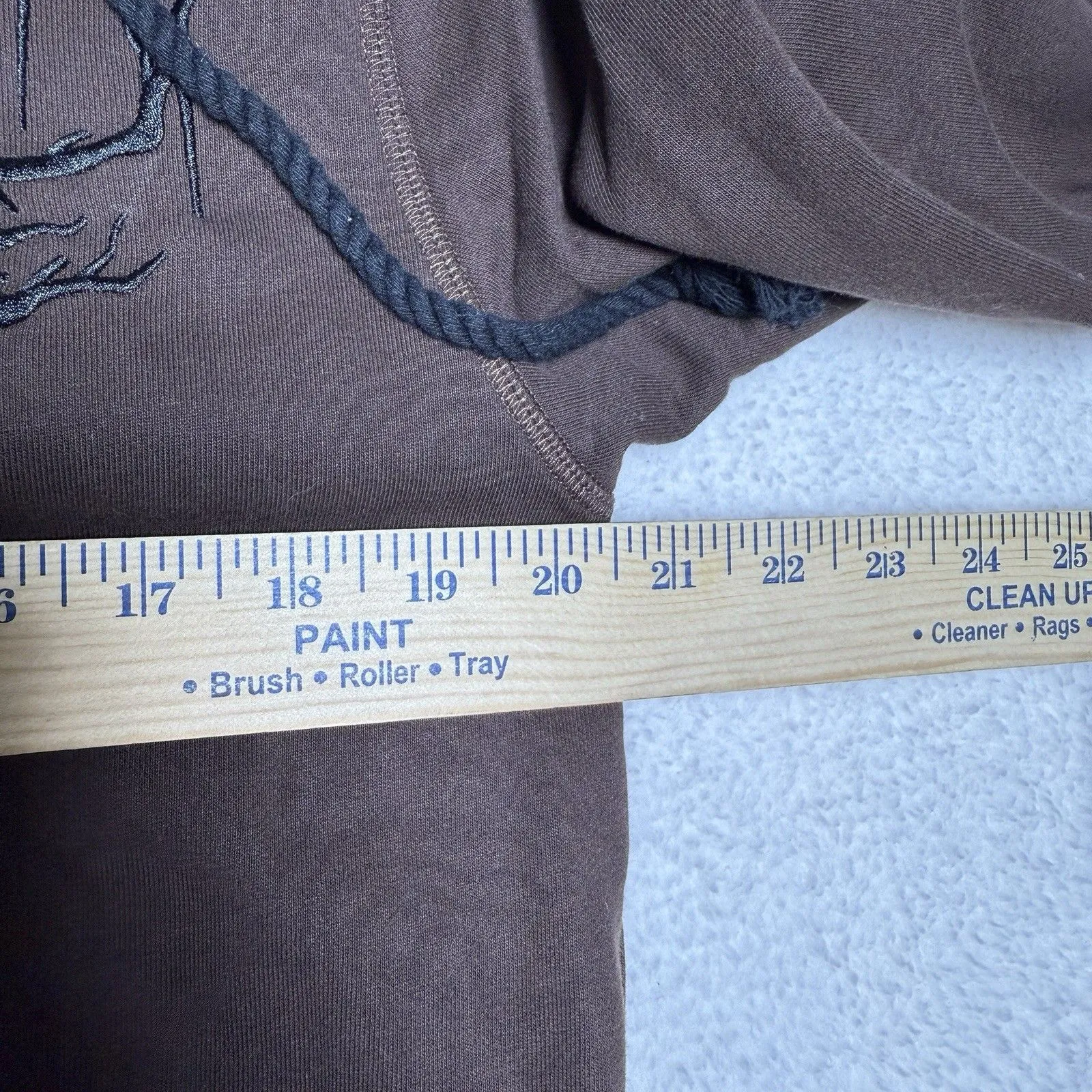 Dolls Kill Darker Wavs Womens Brown Embroidered Zip Up Hoodie Jacket Size S Goth - Image 7