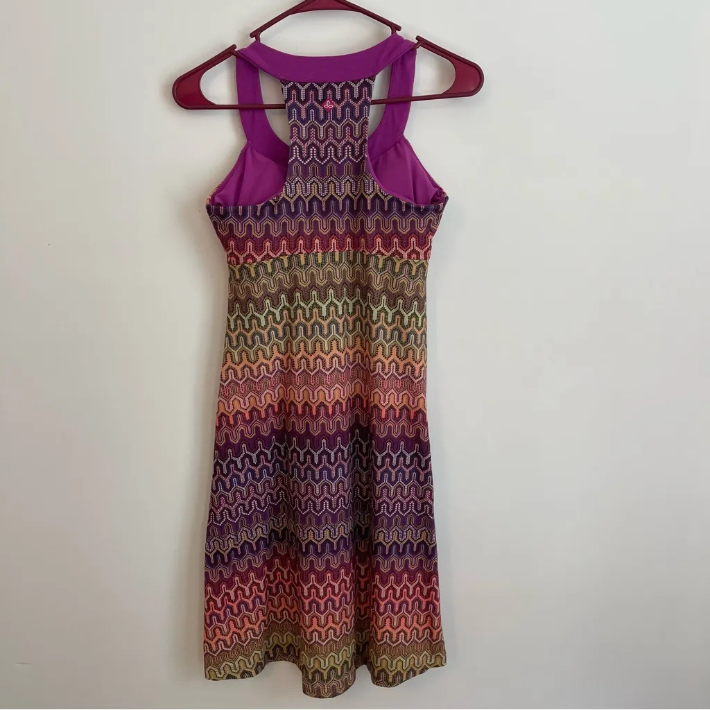 PrAna Shauna Racerback Dress in Ibiza Berry Rainbow XS - Image 4