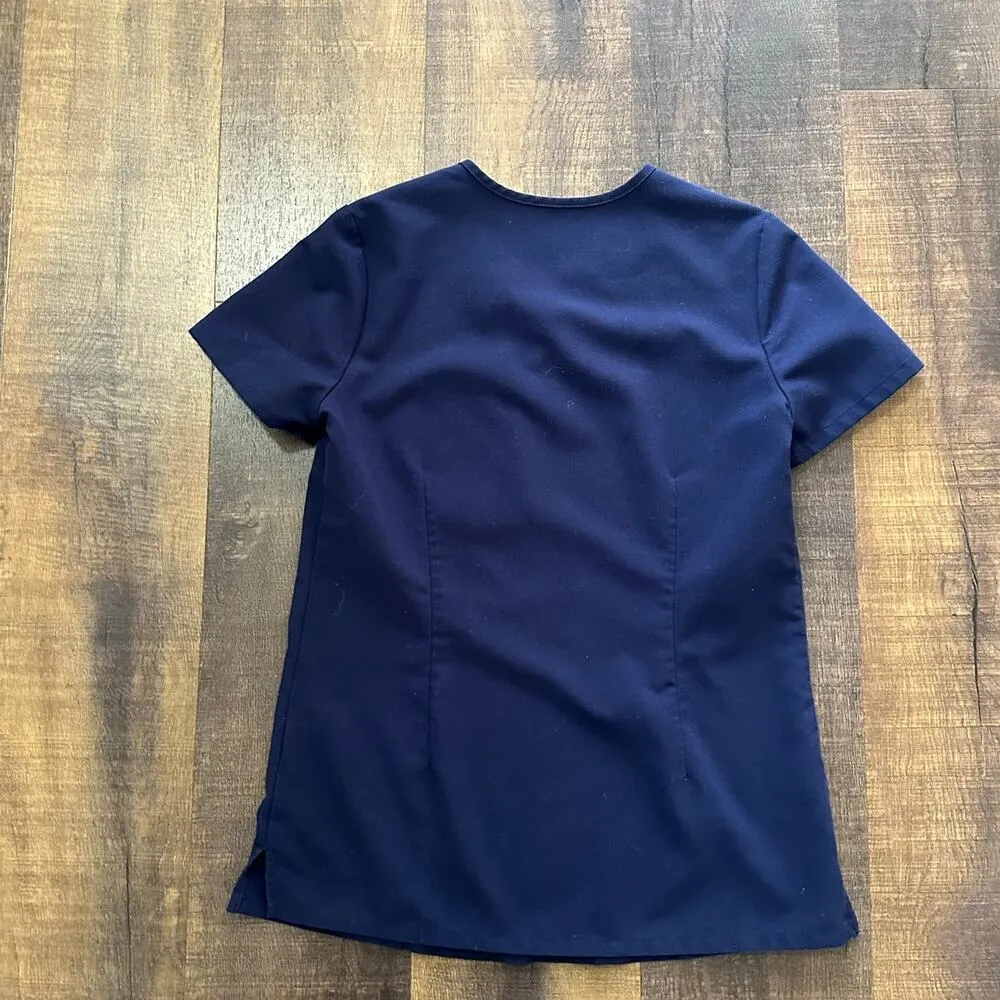 Figs Catarina One-Pocket Navy Scrub Top  Size XXS - Image 2