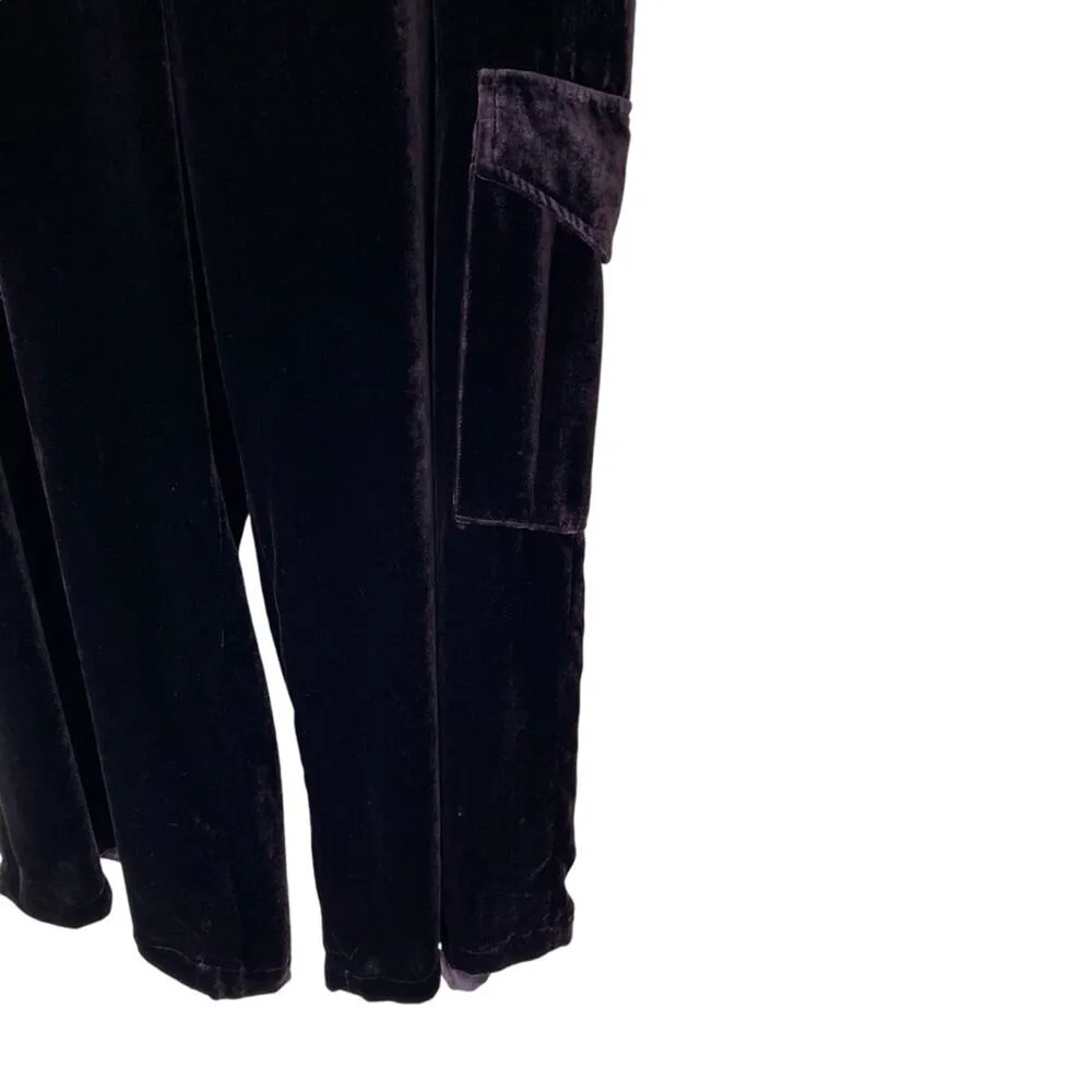 Johnny Was NWTs Zatima Purple Silk Cargo Pants Wide Leg size PXL petite XL - Image 5
