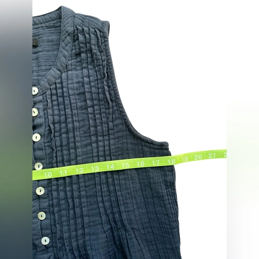 Quince 100% Organic Cotton Gauze Sleeveless Swing Dress - Image 8