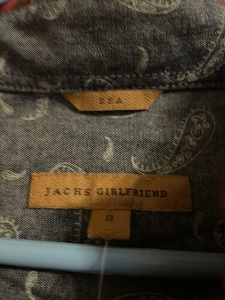 Jachs Girlfriend Bea Red Plaid Long Sleeve Pearl Snap Flannel Shirt Sz S - Image 3