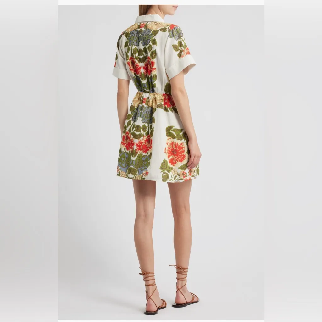 Cleabella Sadle Floral Cotton & Linen Shirtdress, Size X-Small, $278 - Image 7