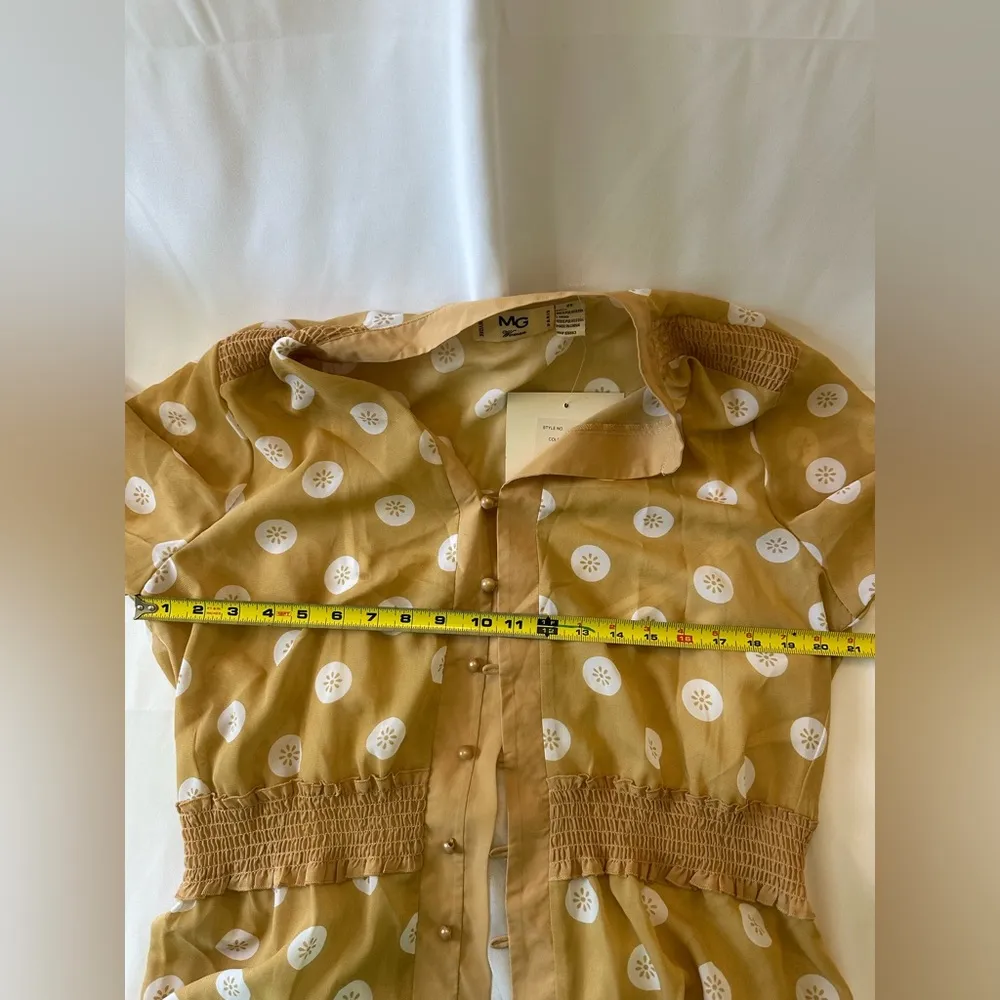 MG New York Paris women’s at 2XL Two piece polkadot NWT blouse White Size 2X - Image 5