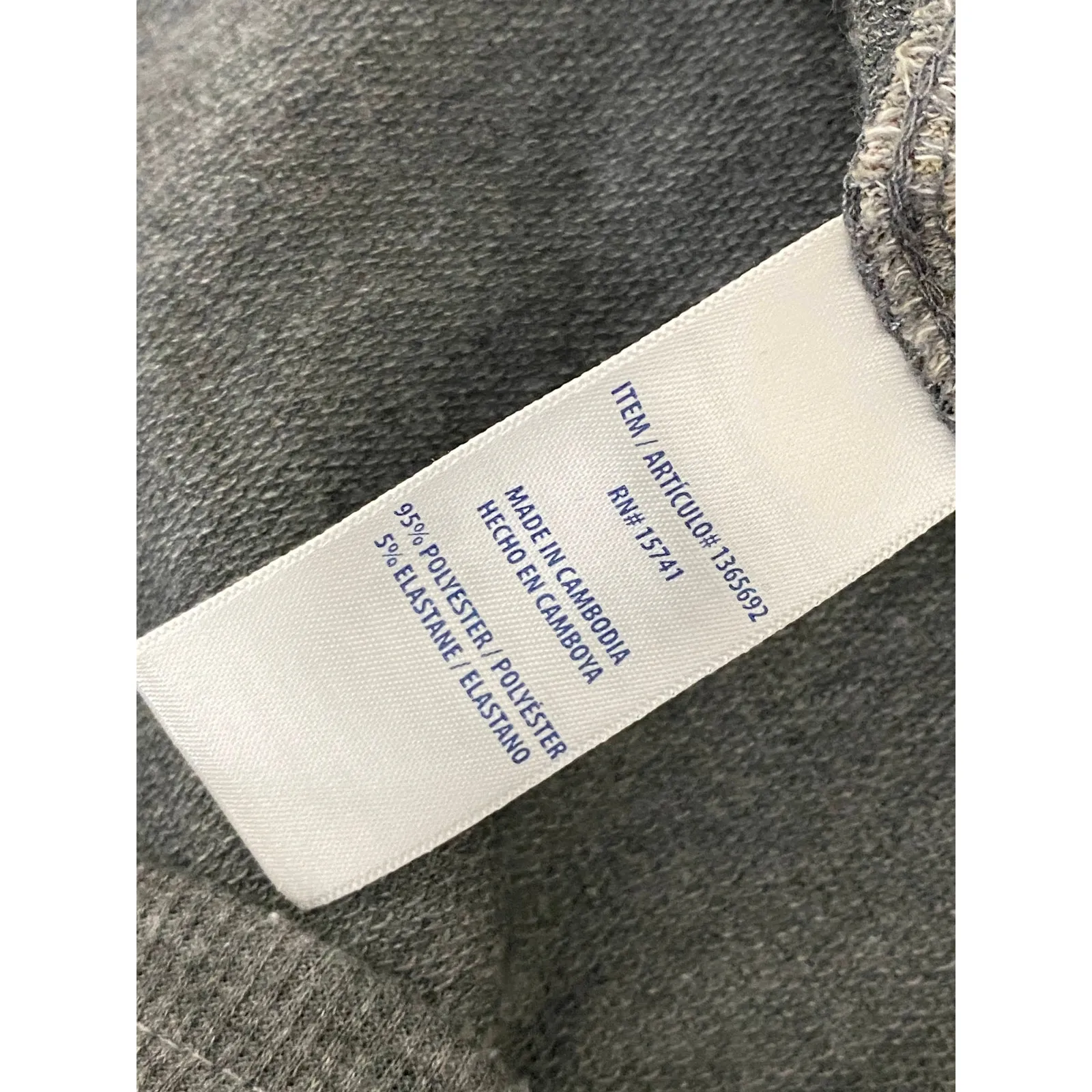 Splendid Grey Animal Print Drawstring Jogger Sweatpants Women's Plus Size 3X - Image 8