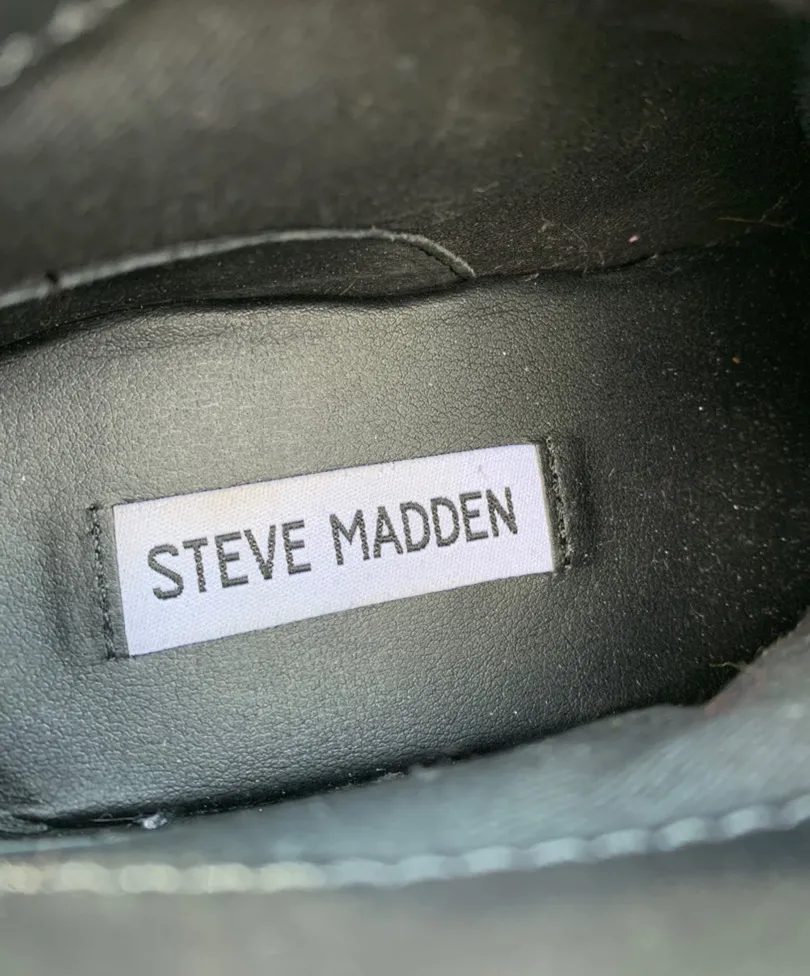 Steve Madden Suede Ankle Black Booties - Image 5