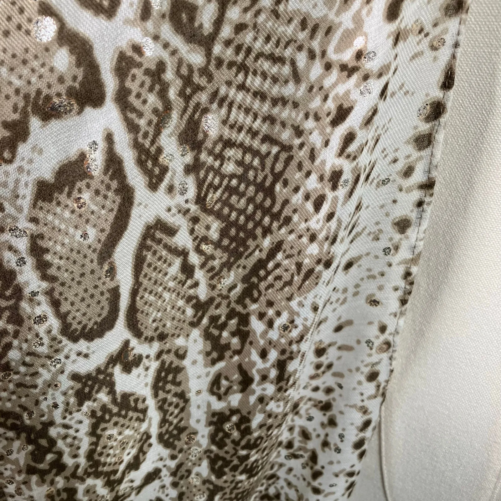 Nicole Miller New York Snakeskin Print Open Front Kimono‎ One Size New Viscose - Image 2