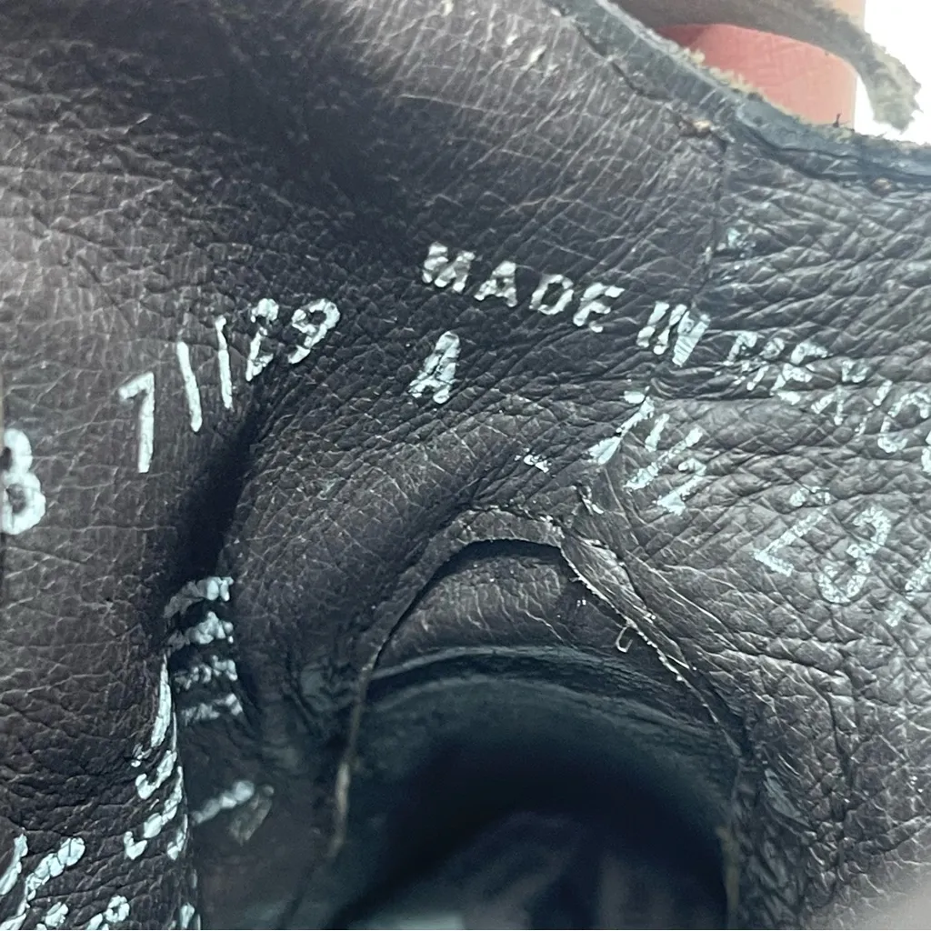 Fringe Leather Women 7.5 Gray Country Boho Festival Concert Cowgirl Ankle Boots - Image 9