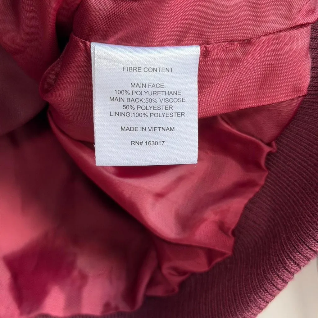 Princess Polly Women's Jacket in Burgundy, Size 2 - Image 7