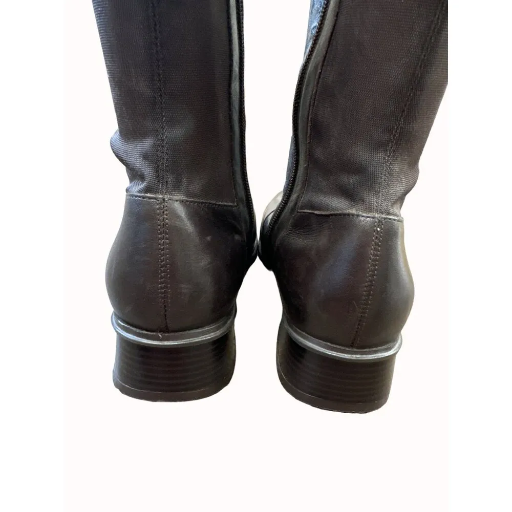 Andrew Gellar Voyage Womens Brown leather below knee boots shoes 8M SKU 6659 Size 8 - Image 6