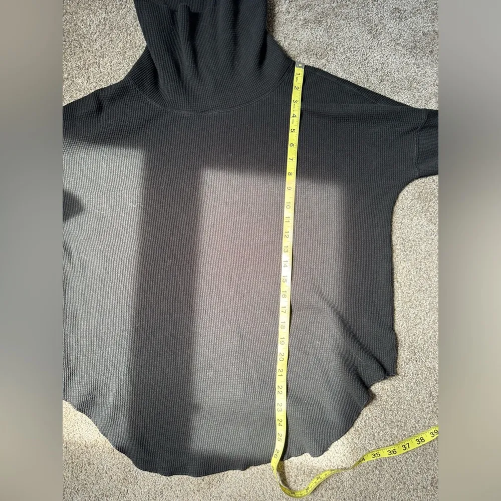 The Group Babaton Aritzia Thermal Cowlneck Turtleneck Waffle Knit in Black Large - Image 11