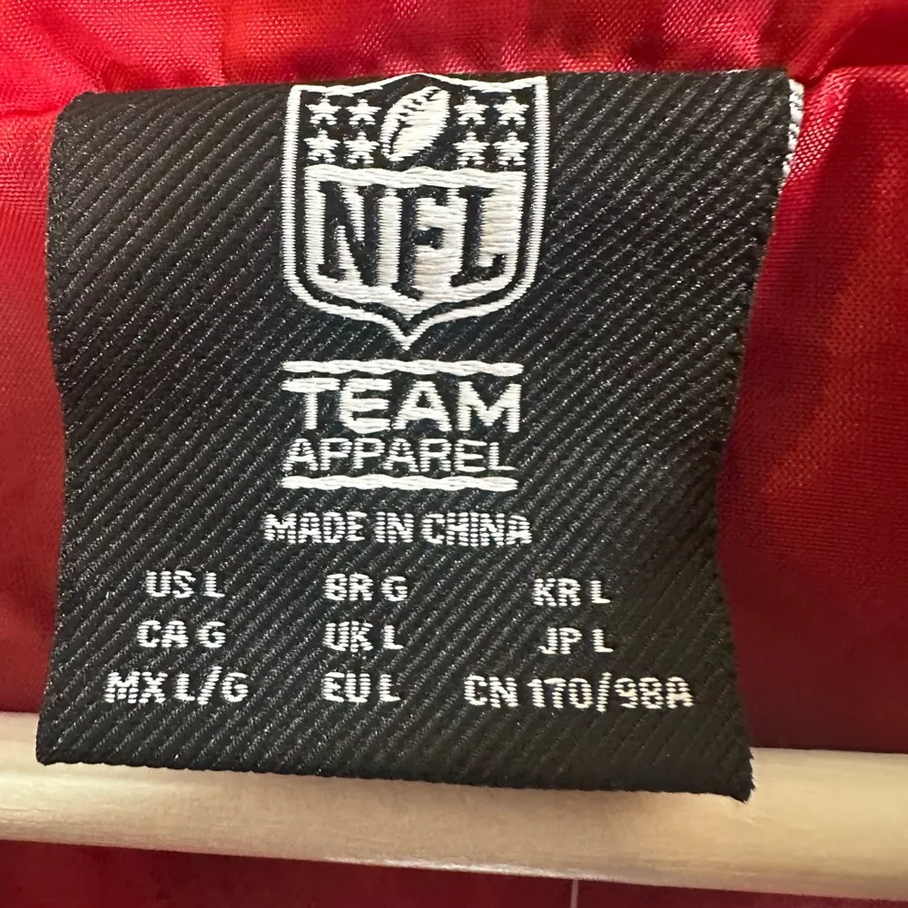 New York Giants Windbreaker Pullover Jacket Large - Image 7